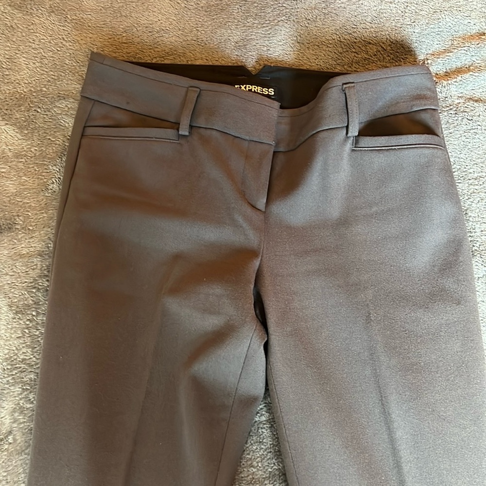 Women’s Express pants. Dark grey. “Columnist” style. Size 0. OR.